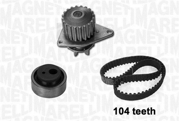 MAGNETI MARELLI Ūdenssūknis + Zobsiksnas komplekts 341401930001